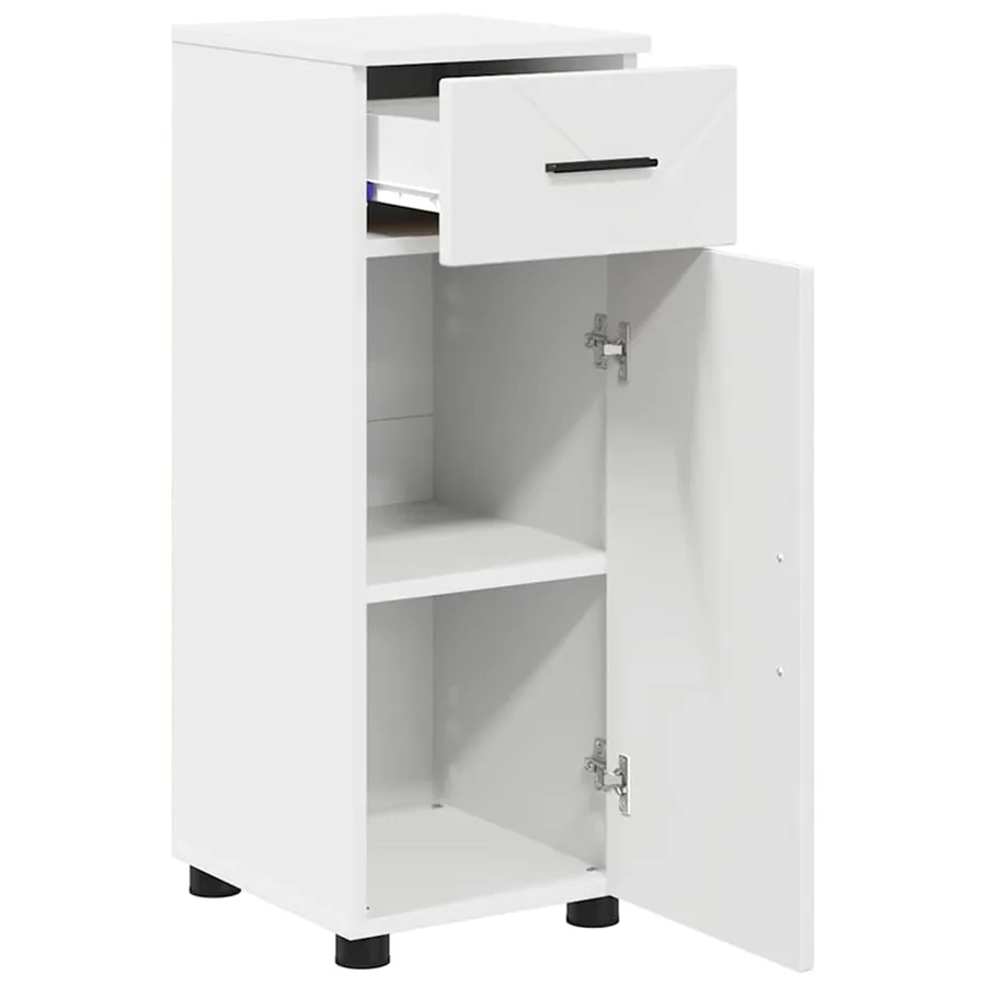 Ensemble de mobilier de salle de bain avec tiroir 3 pcs Blanc - 7