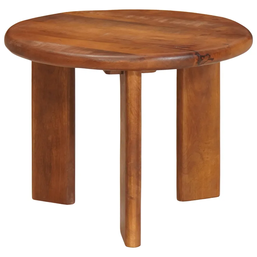 Tables basses gigognes 3 pcs Marron miel Bois de mangue massif - 4