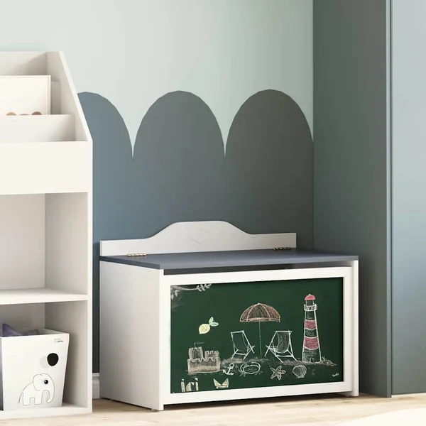 Coffre de rangement avec devant tableau noir ROROS