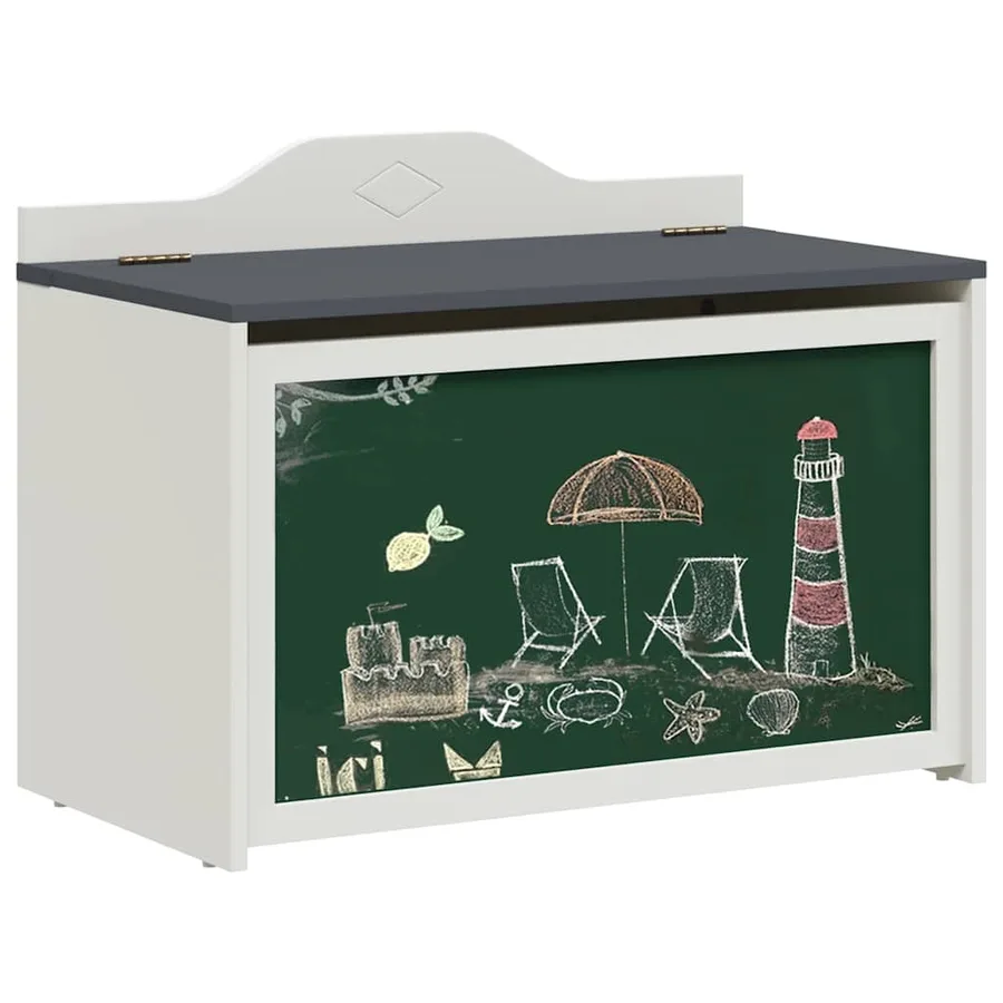 Coffre de rangement avec devant tableau noir ROROS - 3