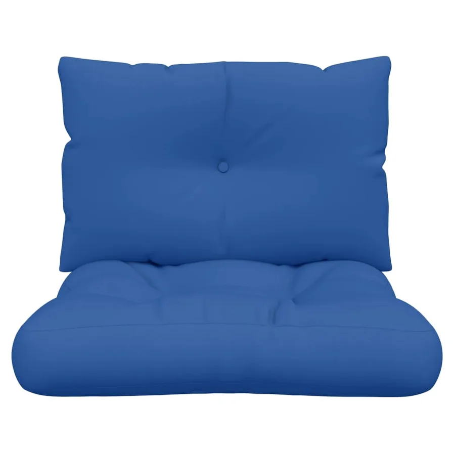 Coussins de palette lot de 2 bleu royal tissu - 5