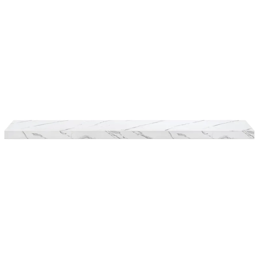 Étagère Murale 2 pcs Marbre blanc 120 x 23,5 x 4 cm - 7