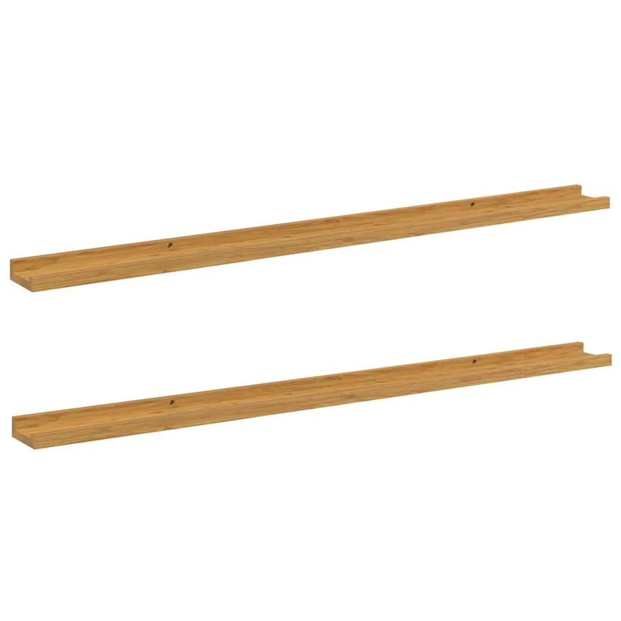 Étagère Murale Montage mural 2 pcs Beige 115 x 9 x 3 cm - 2