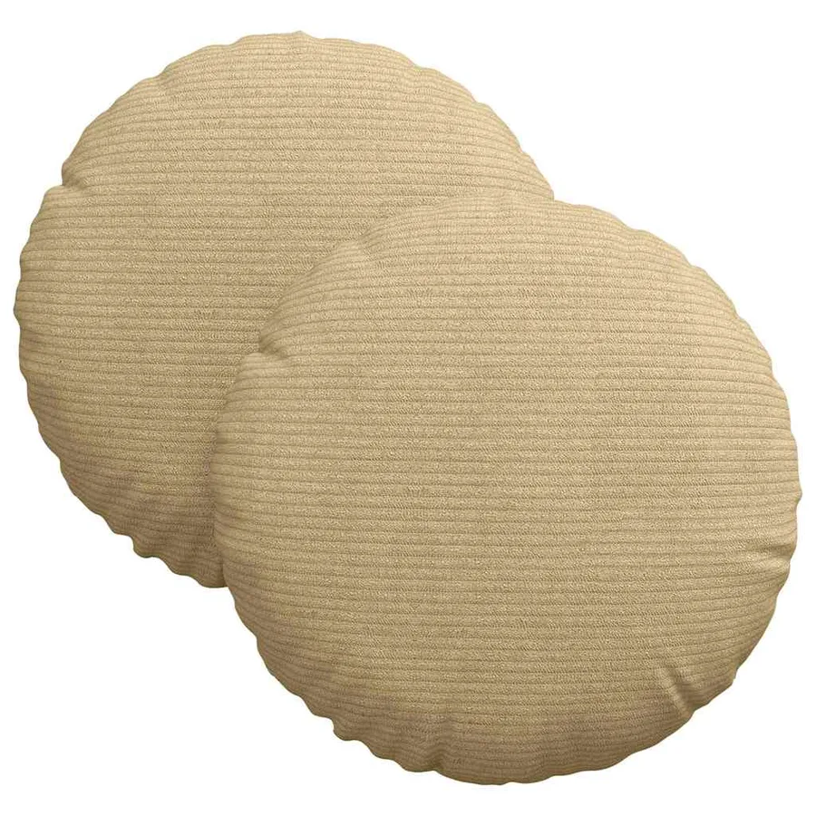 Coussins de siège 2 pcs Vert gris Ø30 x 13 cm - 2