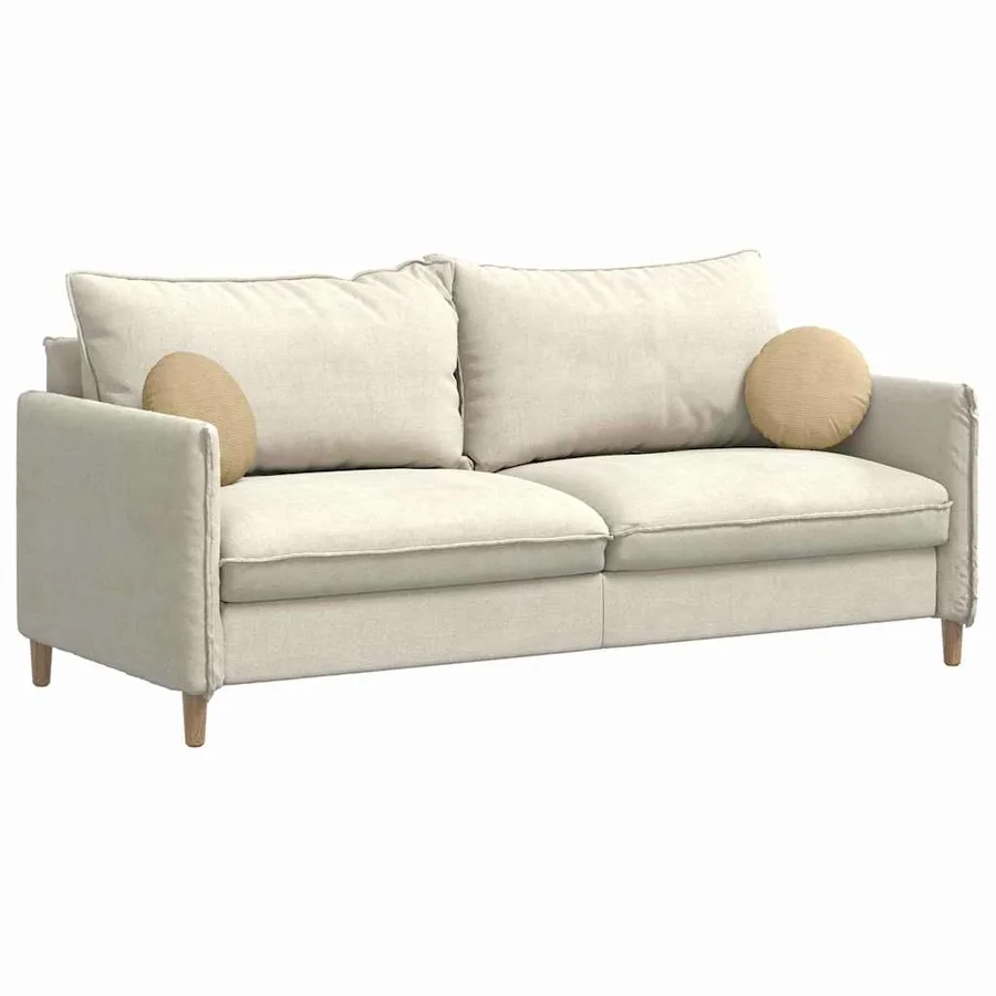 Coussins de siège 2 pcs Vert gris Ø30 x 13 cm - 3