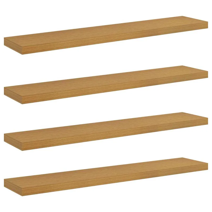 Étagère Murale 4 pcs Beige 120 x 23,5 x 4 cm Bois d'ingénierie - 2