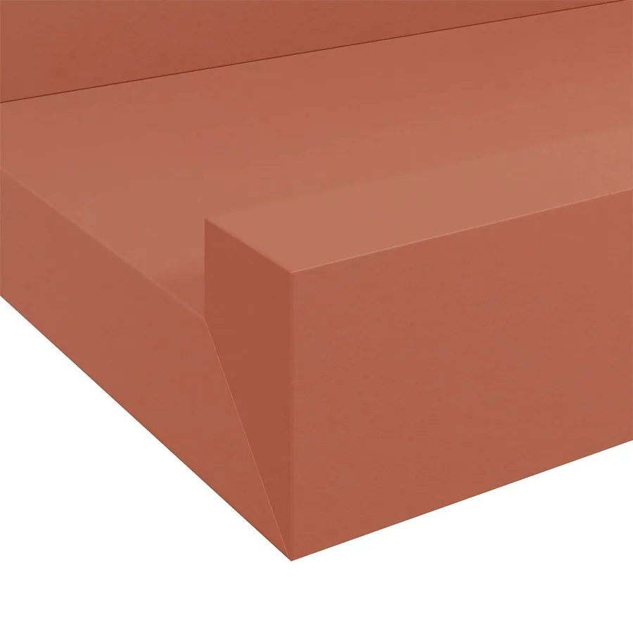 Étagère Murale Montage mural 4 pcs Rouge 100 x 9 x 3 cm - 11