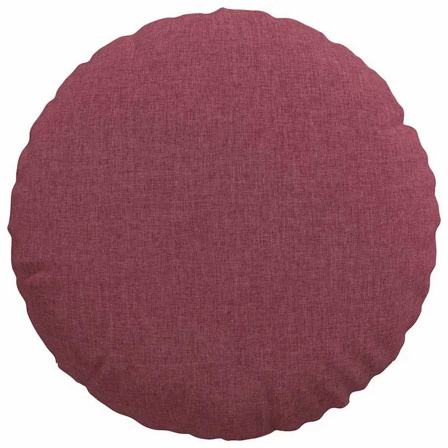 Coussins de siège 2 pcs Bordeaux Ø40 x 13 cm tissu - 6