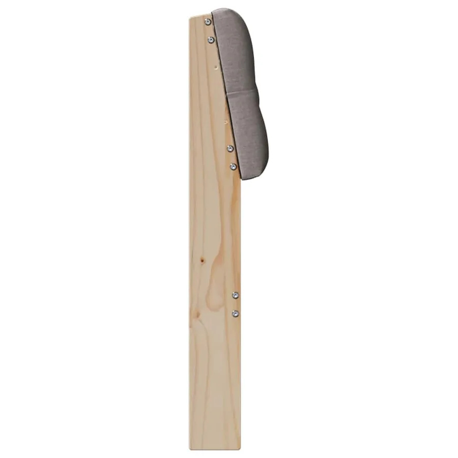 Tête de lit capitonnée Taupe 200 cm Pin massif - 5