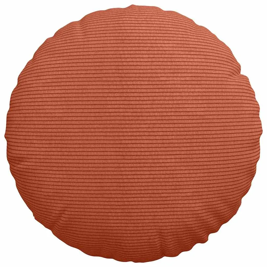 Coussins de siège 2 pcs Rouge orange Ø 40 cm - 6