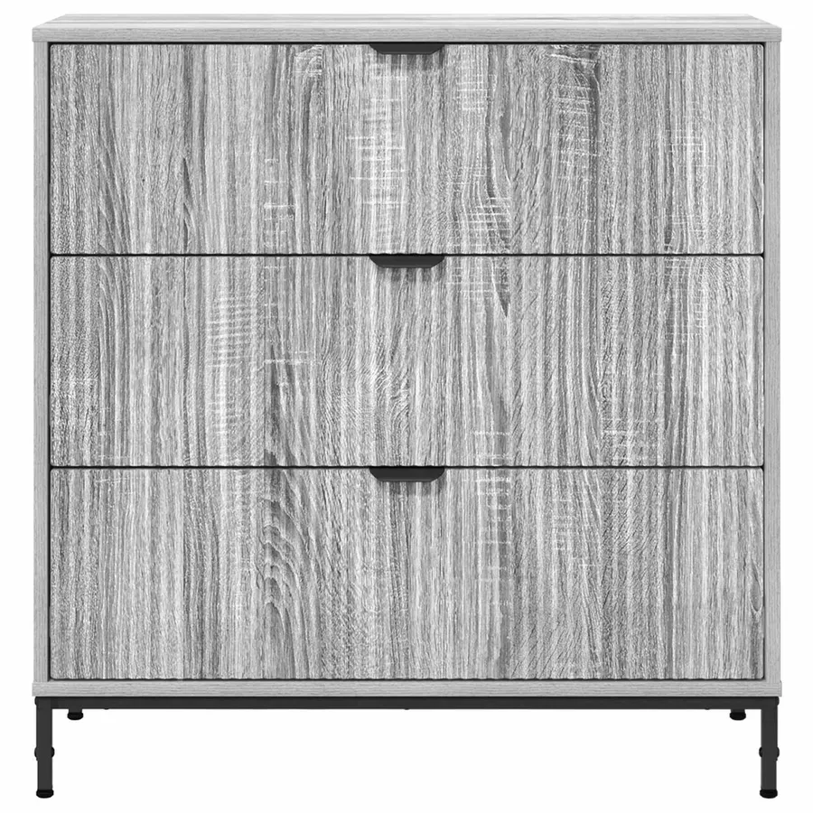 Buffet Gris Sonoma 79,5 x 33 x 82 cm Bois d'ingénierie - 6