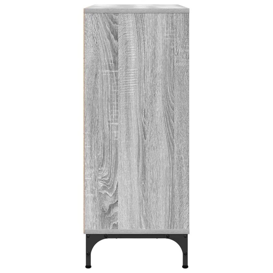 Buffet Gris Sonoma 79,5 x 33 x 82 cm Bois d'ingénierie - 7