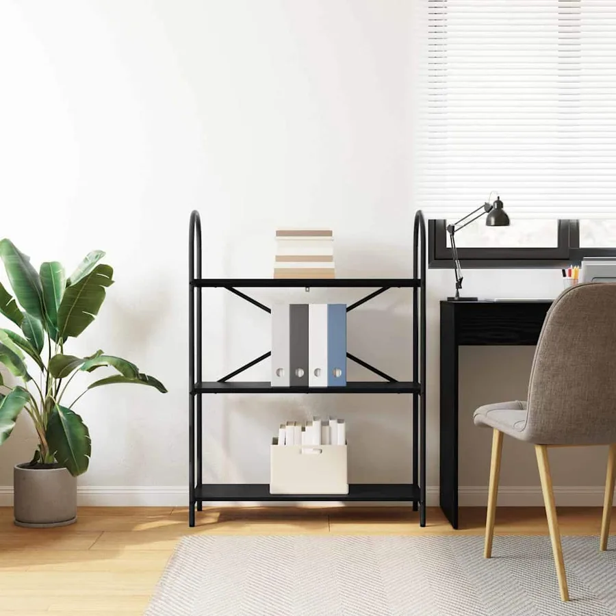 Étagère Chêne noir 80 x 30 x 109 cm Bois d'ingénierie - 4