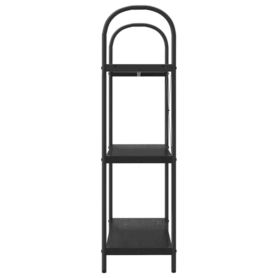 Étagère Chêne noir 80 x 30 x 109 cm Bois d'ingénierie - 6