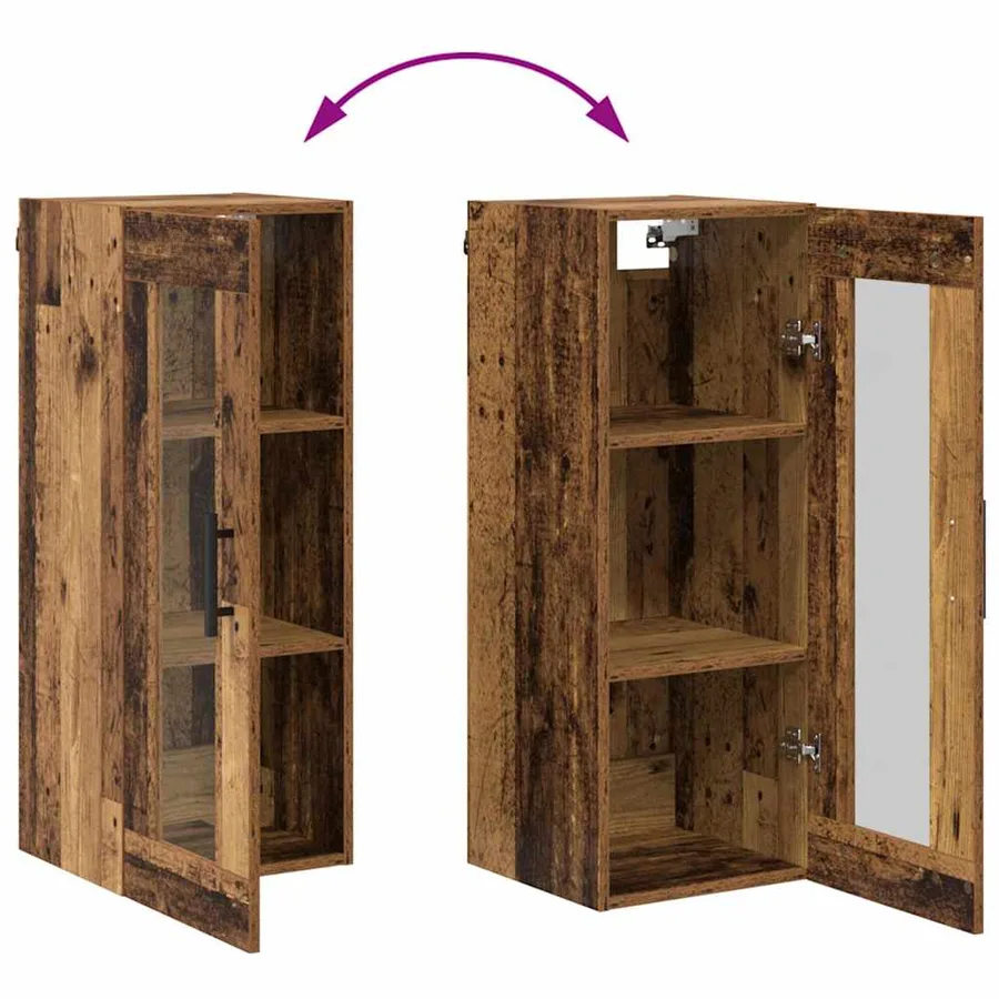 Haut Armoire Bois Ancien 34,5 x 34 x 180 cm Bois d'ingénierie - 13
