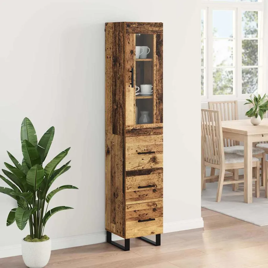 Haut Armoire Bois Ancien 34,5 x 34 x 180 cm Bois d'ingénierie - 4