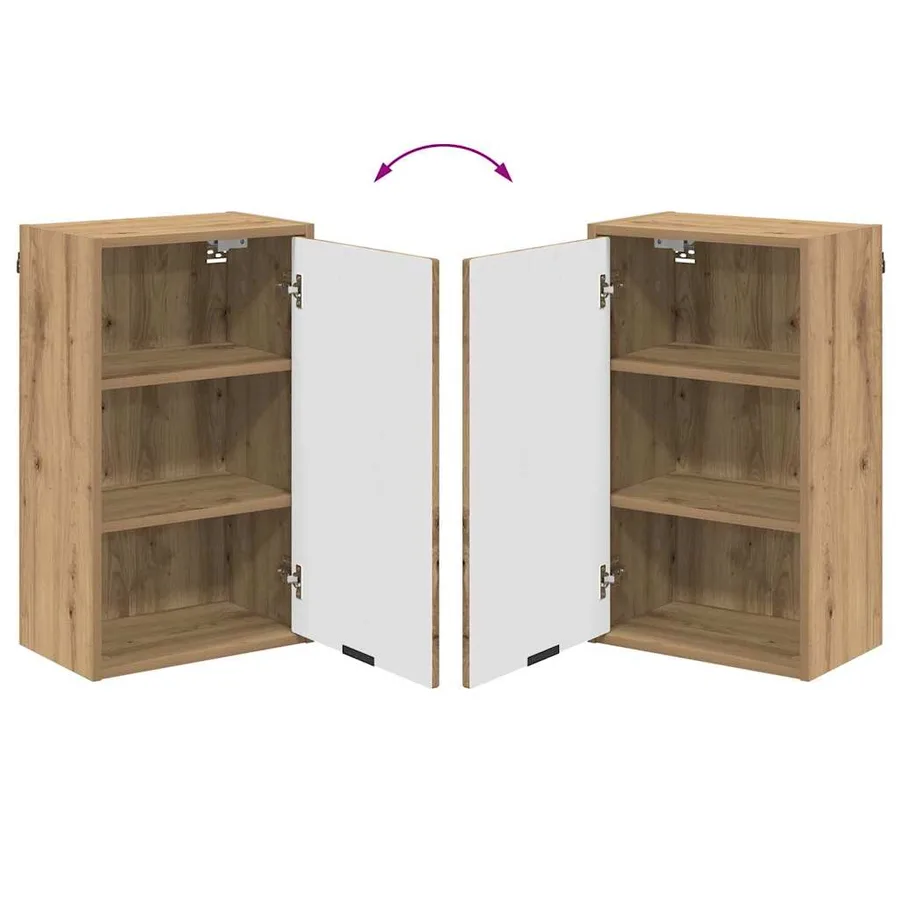 Ensemble de mobilier de salle de bain 4 pc Chêne artisanal - 11