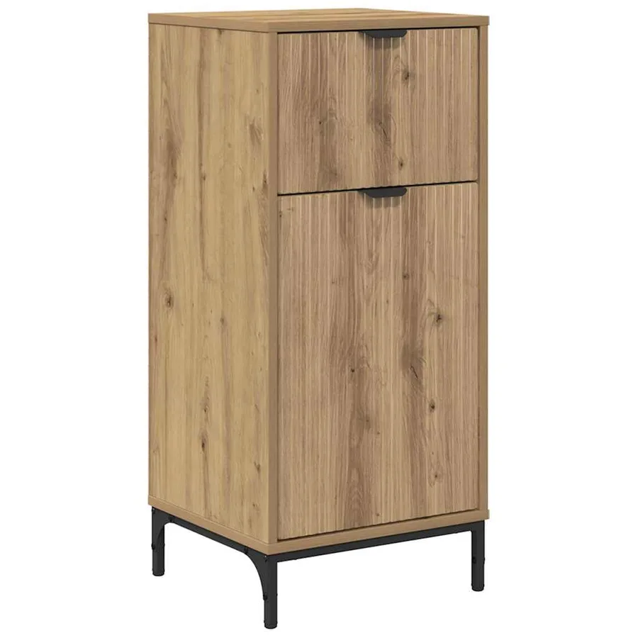 Ensemble de mobilier de salle de bain 4 pc Chêne artisanal - 7
