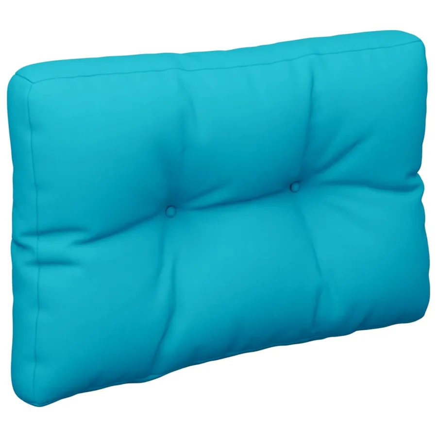 Coussins de palette lot de 2 turquoise tissu - 4