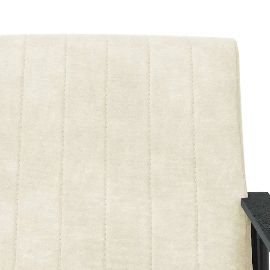 fauteuil Crème 59 x 75 x 78 cm Velours - 7
