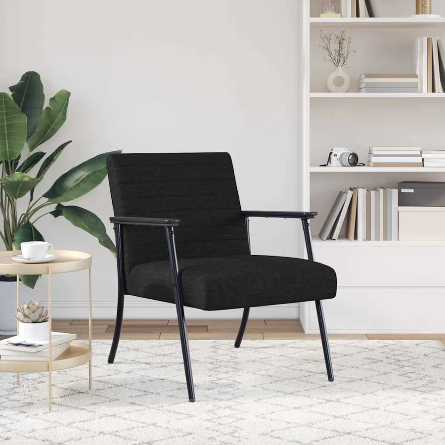 fauteuil Noir 59 x 75 x 78 cm tissu - 3