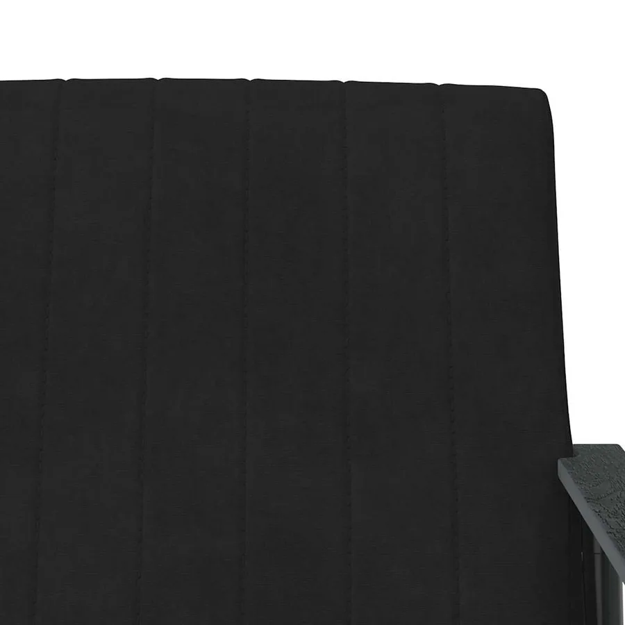 fauteuil Noir 59 x 75 x 78 cm Velours - 7