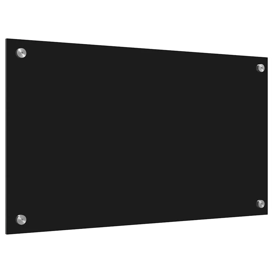 Crédence de cuisine Noir 70 x 40 cm verre trempé - 6