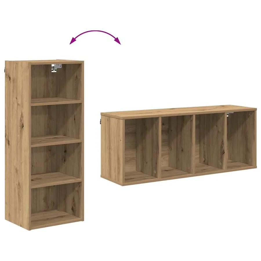 Armoire suspendue Chêne artisanal 40 x 29,5 x 100 cm - 10