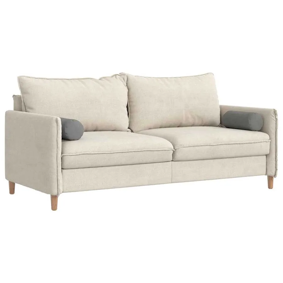 Coussins d'accent 2 pcs Gris foncé Ø 15 x 40 cm - 3