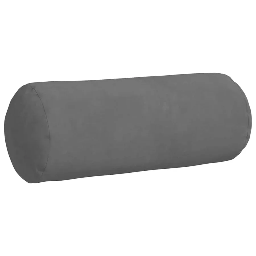 Coussins d'accent 2 pcs Gris foncé Ø 15 x 40 cm - 5
