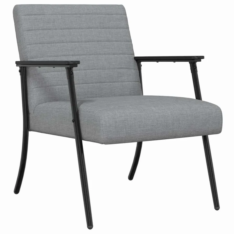 fauteuil Gris clair 59 x 75 x 78 cm tissu - 2