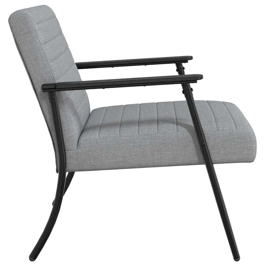 fauteuil Gris clair 59 x 75 x 78 cm tissu - 5
