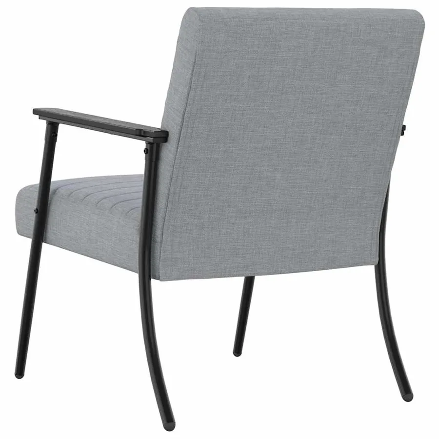fauteuil Gris clair 59 x 75 x 78 cm tissu - 6