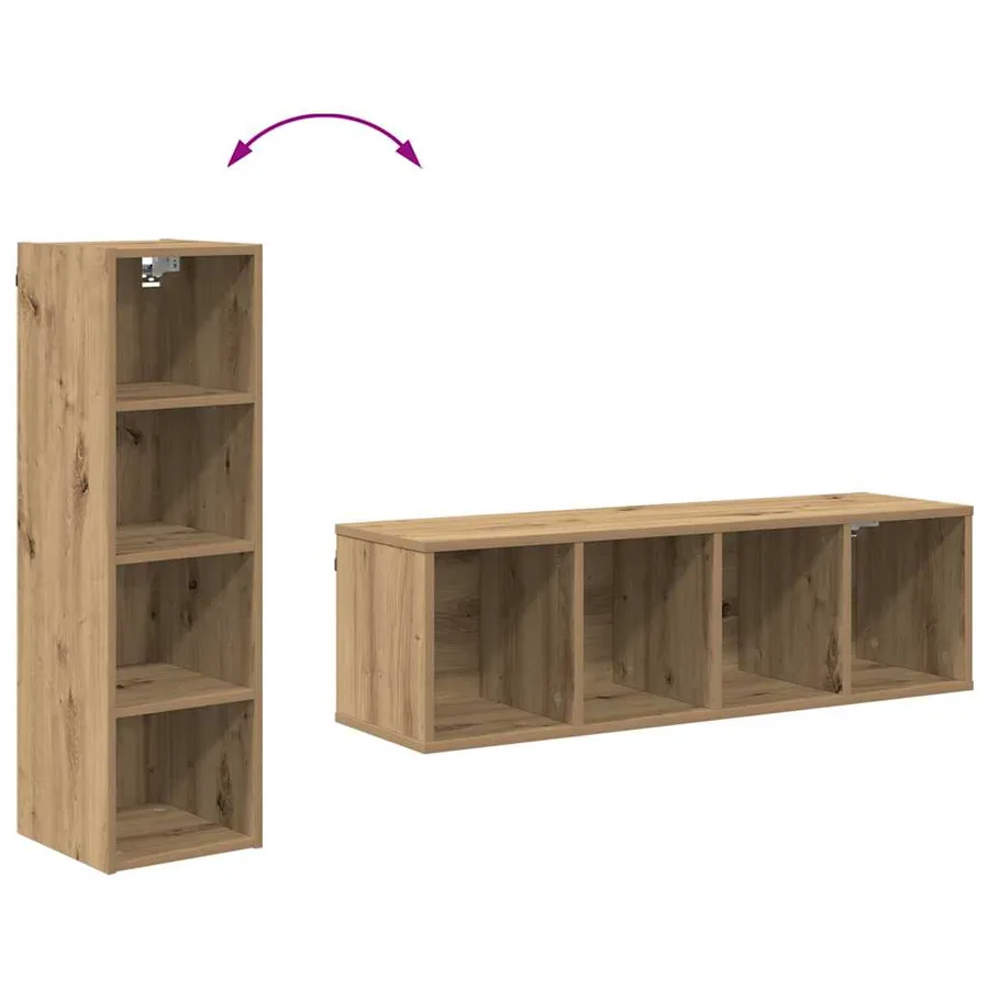Armoire suspendue Chêne artisanal 30 x 29,5 x 100 cm - 10
