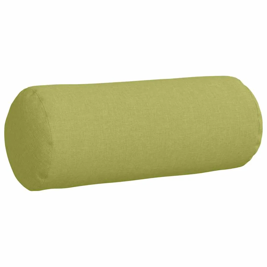 Coussins d'accent 2 pcs Vert clair Ø 15 x 40 cm tissu - 5
