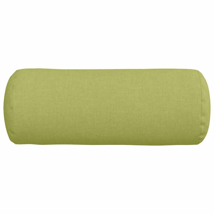 Coussins d'accent 2 pcs Vert clair Ø 15 x 40 cm tissu - 6