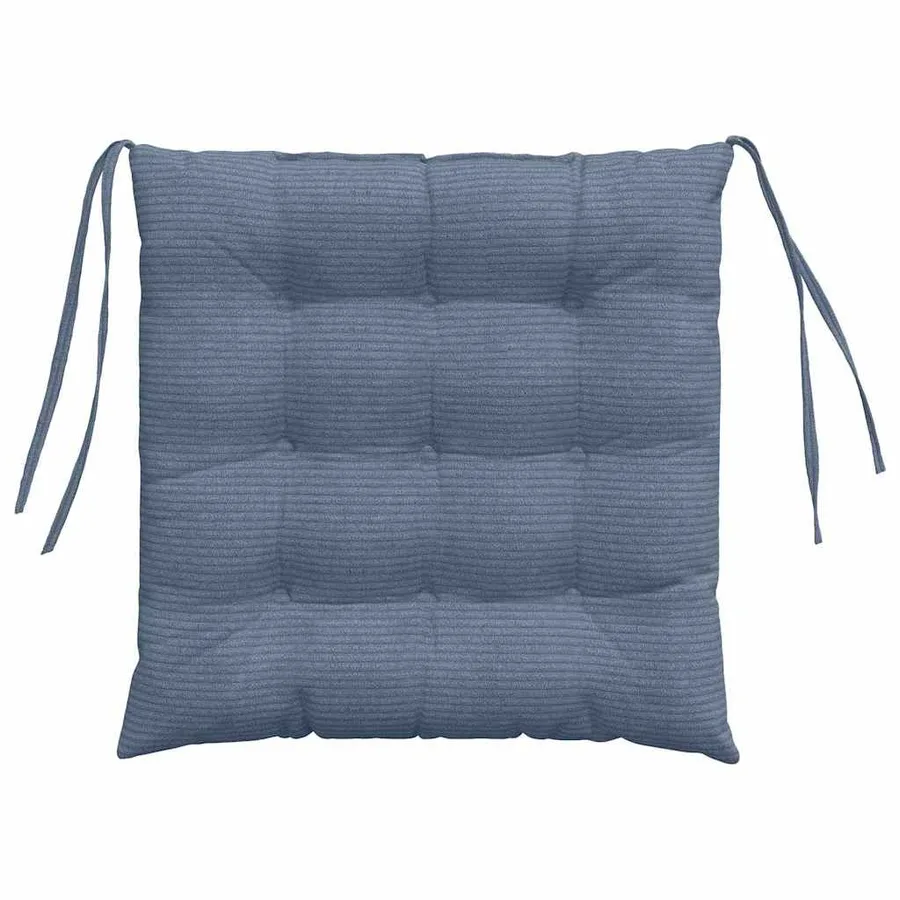 Coussins de siège 4 pcs Bleu 40 x 40 x 6 cm - 7