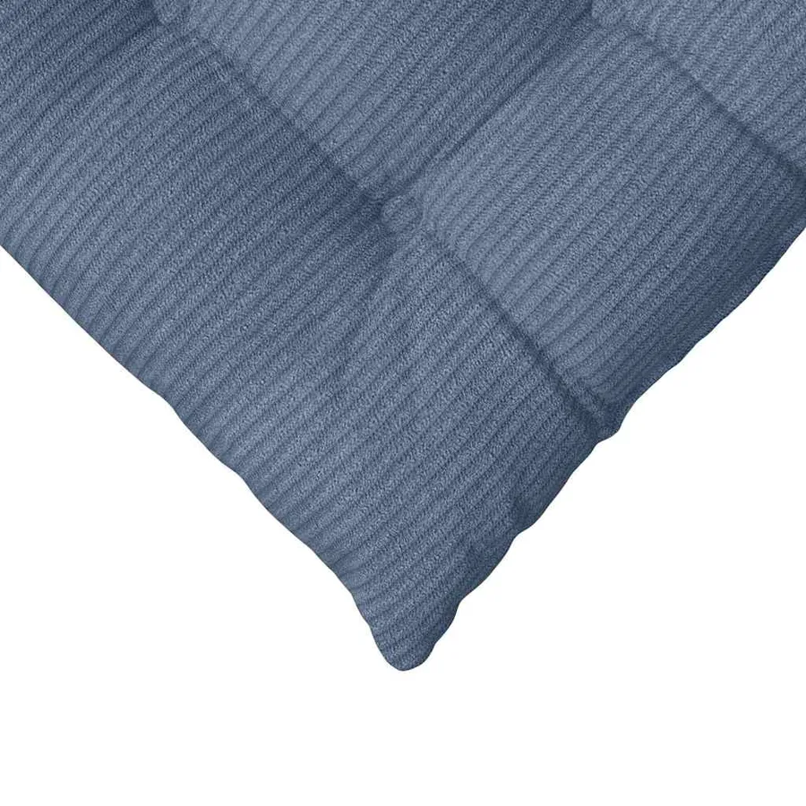 Coussins de siège 4 pcs Bleu 40 x 40 x 6 cm - 9