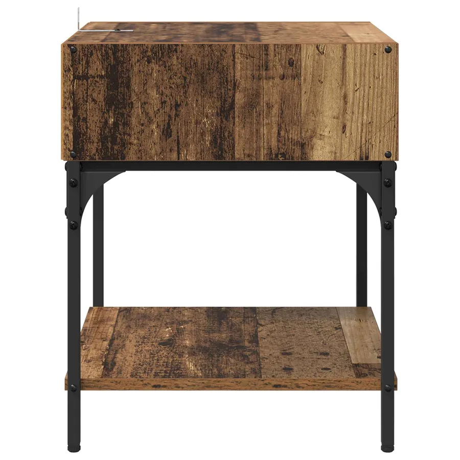 Table de chevet 2 pcs Bois ancien 40 x 40 x 50 cm - 7