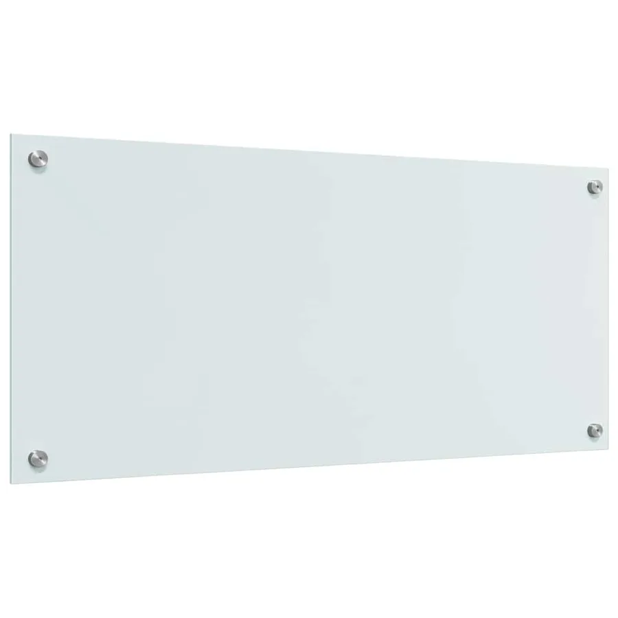 Crédence de cuisine 2 pcs Blanc 90 x 40 cm verre trempé - 6
