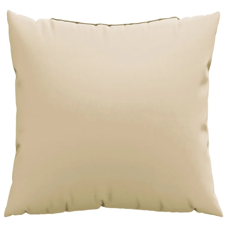 Coussins de canapé lot de 4 beige 60x60 cm tissu - 3