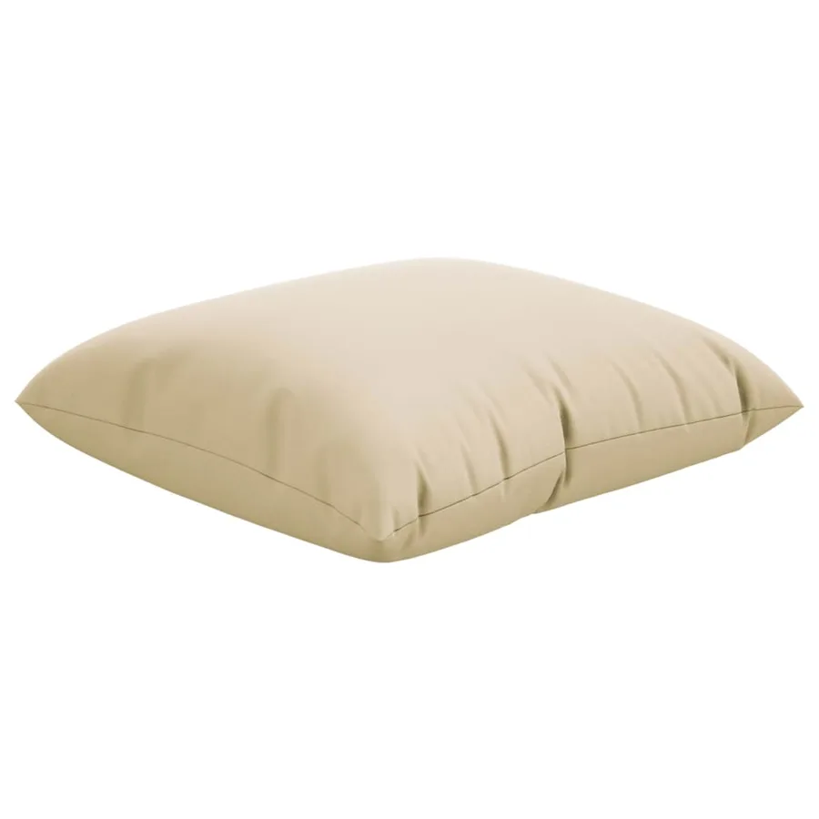Coussins de canapé lot de 4 beige 60x60 cm tissu - 5