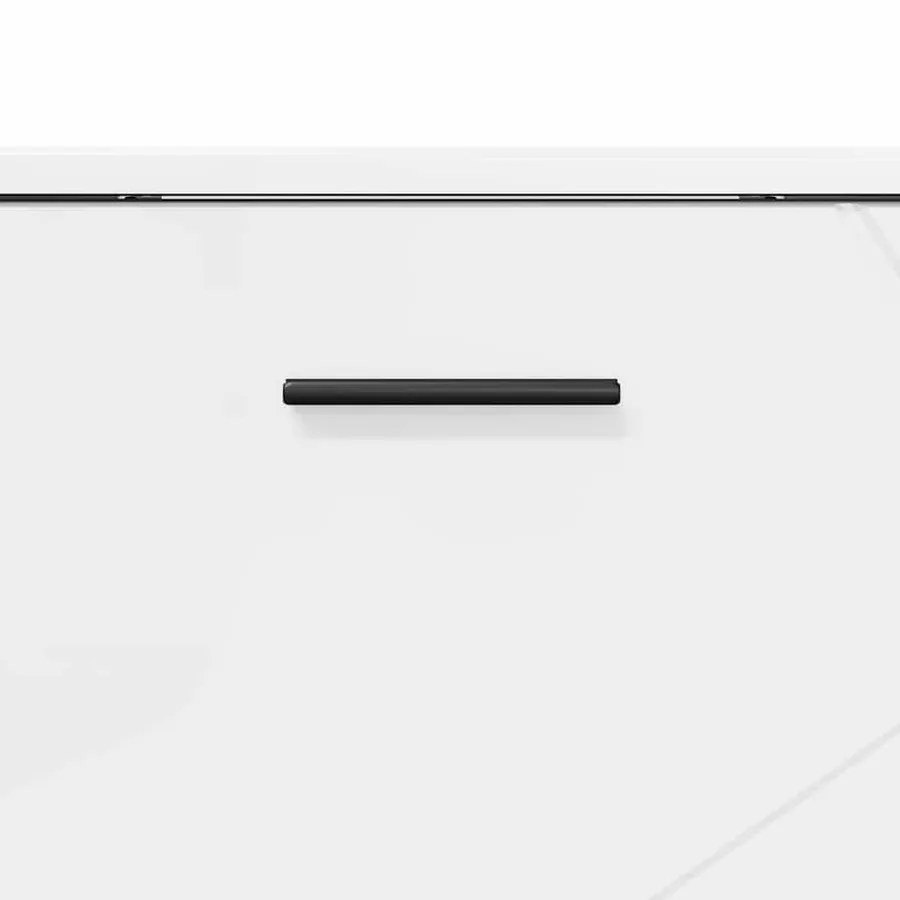 Ensemble de mobilier de salle de bain 3 pcs Blanc brillant - 10