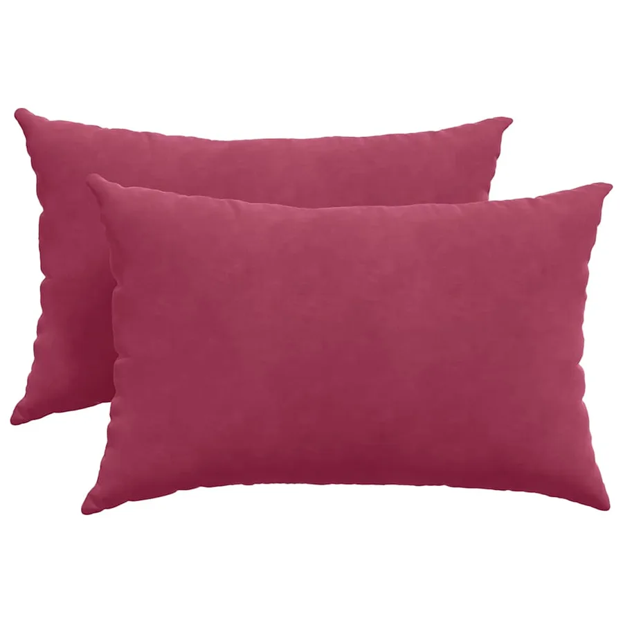 Coussins de canapé 2 pcs Bordeaux 60 x 40 cm - 2