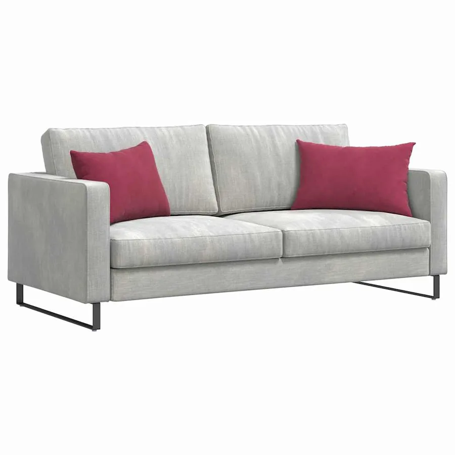 Coussins de canapé 2 pcs Bordeaux 60 x 40 cm - 3