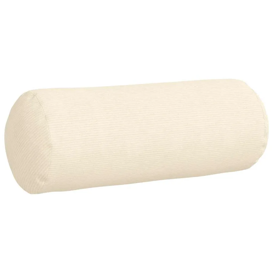 Coussins d'accent 2 pcs Crème Ø 25 x 70 cm - 5
