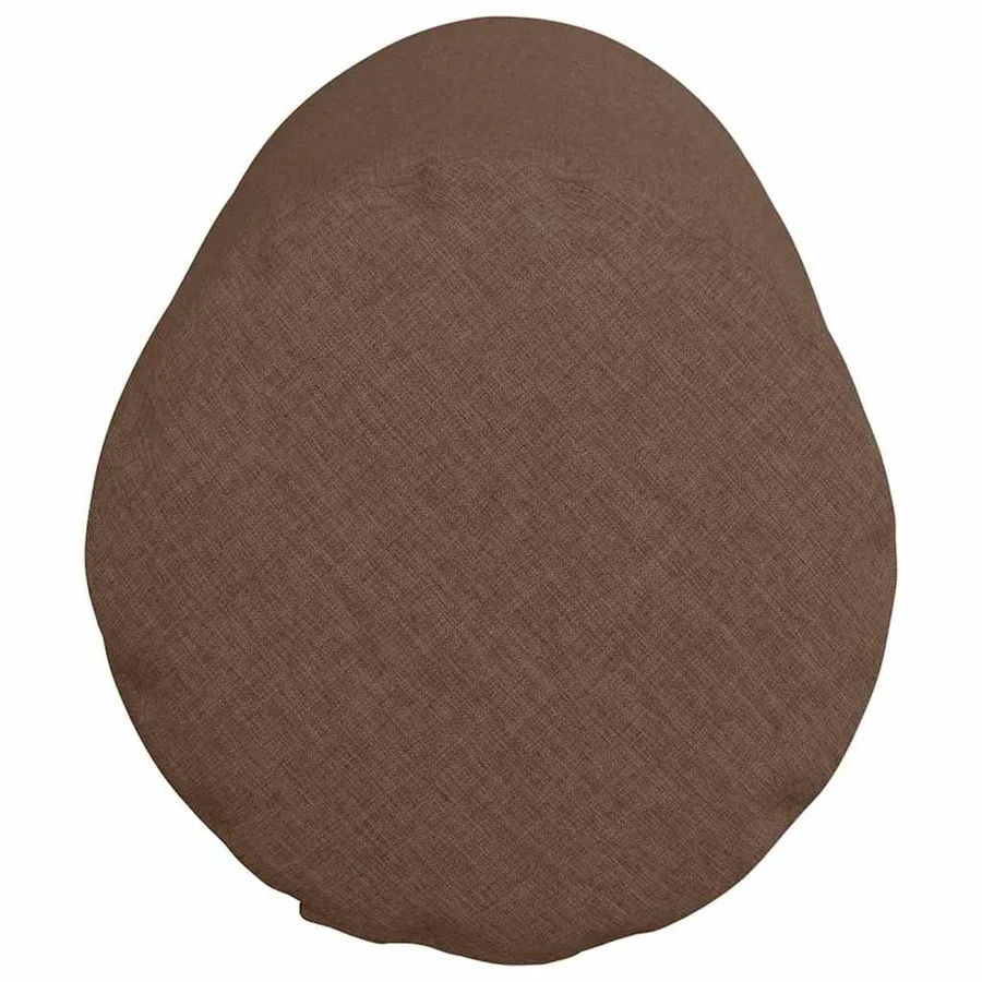 Coussins d'accent 2 pcs Marron Ø 25 x 70 cm tissu - 7