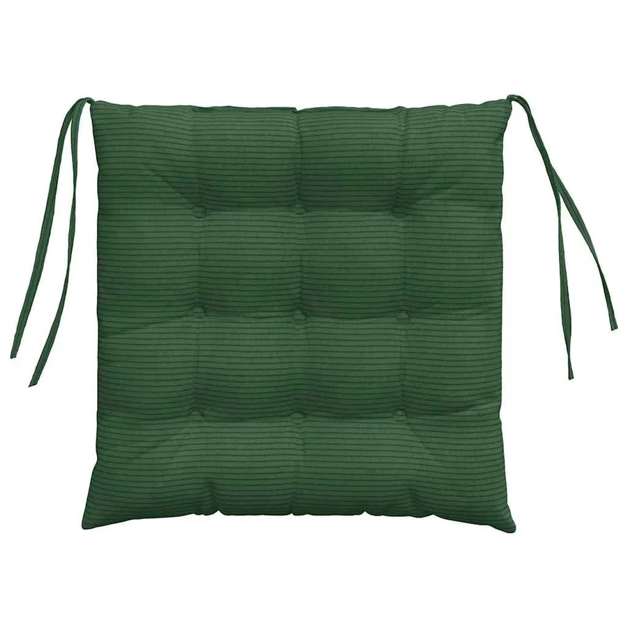 Coussins de siège 4 pcs Vert foncé 40 x 40 x 6 cm - 7