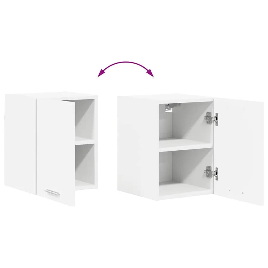 Armoire suspendue 2 pcs Blanc 30 x 31 x 40 cm Bois d'ingénierie - 11