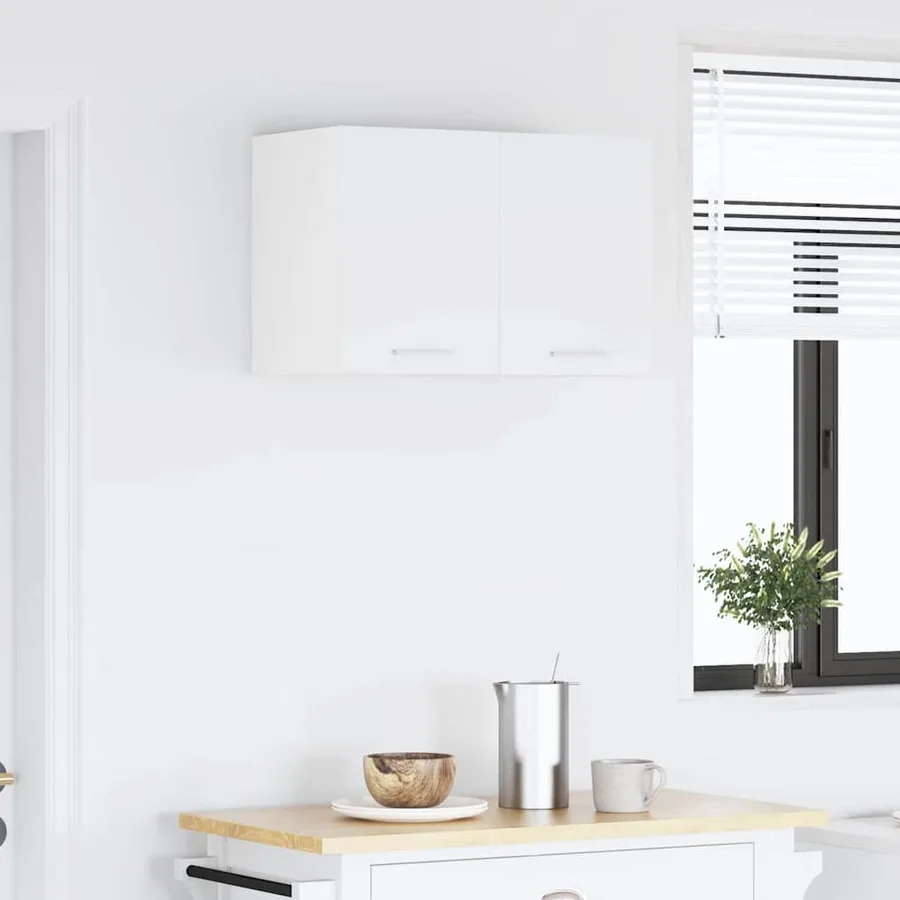 Armoire suspendue 2 pcs Blanc 30 x 31 x 40 cm Bois d'ingénierie - 4